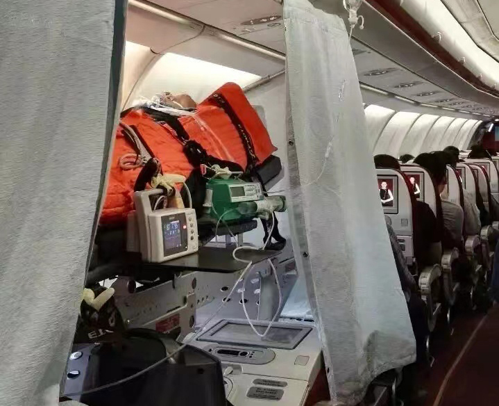 乐东跨国医疗包机、航空担架